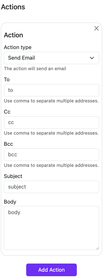 Add Action for Sheet Automation